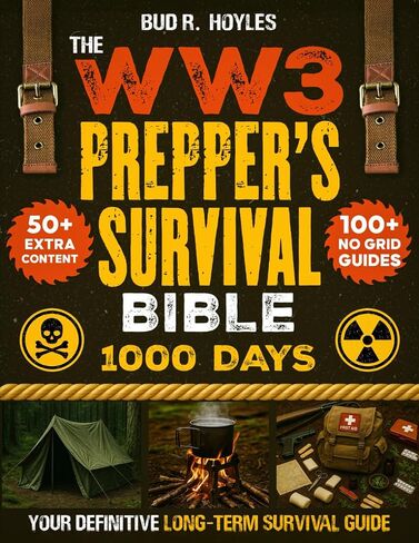 The WW3 Prepper’s Survival Bible: Your Definitive Long-Term Survival Guide | 1000 Days of No Grid Survival Projects, Bug-In Plans, Homesteading, Medicine, Off-Grid Living, Water Filtration & More in Saudi Arabia