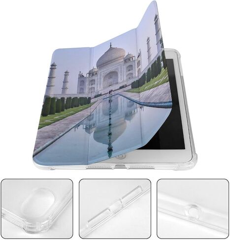 Taj Mahal Thailand Case مع حامل القلم Trifold Trifold Stand متوافق مع iPad Mini 4/5/6 Mini6 （8.3in） in Kuwait