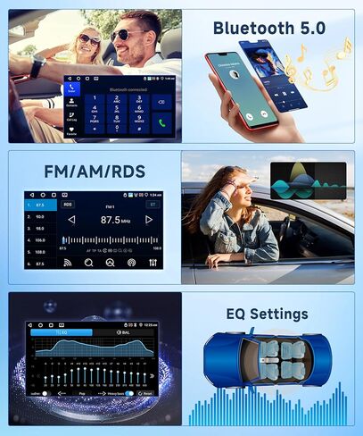 4G+64G CAR Radio for Ford Expedition 2007-2014 Automatic A/C ، Rimoody Android 13 Car Stereo Carplay Android Auto Touchscreen Link Bluetooth FM/RDS GPS WiFi EQ SWC Camera in Kuwait