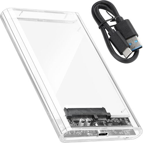 2.5 "حاوية القرص الصلب 5 جيجابت في الثانية USB C 3.1 إلى SATA III محول خالية من الأدوات لمدة 2.5 بوصة SSD و HDD 7MM/9.5 مم محرك أقراص خارجي ، حتى 5 تيرابايت in Saudi Arabia