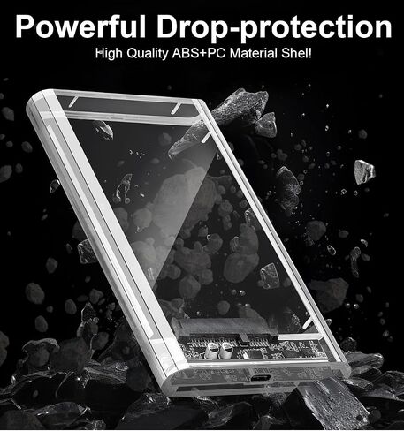 2.5 "حاوية القرص الصلب 5 جيجابت في الثانية USB C 3.1 إلى SATA III محول خالية من الأدوات لمدة 2.5 بوصة SSD و HDD 7MM/9.5 مم محرك أقراص خارجي ، حتى 5 تيرابايت in Saudi Arabia