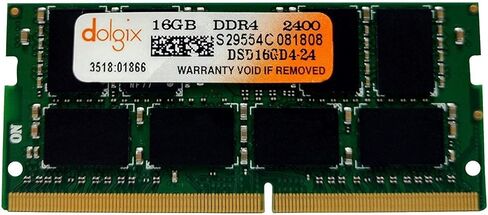 DOLGIX 32GB KIT (2x16GB) DDR4 2400MHz PC4-19200 Non-ECC Unbuffered 1.2V CL17 2Rx8 Dual Rank 260 Pin SODIMM Laptop Notebook Memory Ram Module Upgrade in Kuwait