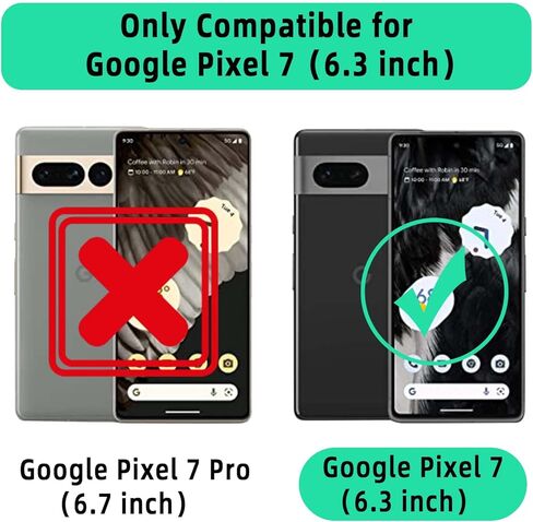VANAVAGY Wallet Case for Google Pixel 7 5G Case with RFID Blocking Card Holder, PU Leather Flip Phone Cover with Strap for Wireless Charging with Screen Protector for Women Men,Forest Green in Kuwait