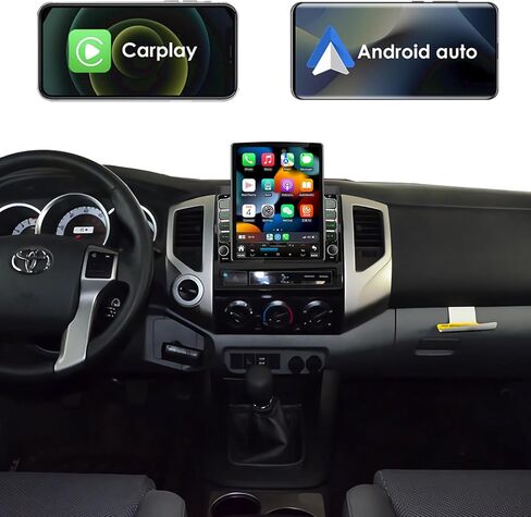 Radio Android 14 Car Stereo Radio Toyota Tacoma 2005-2015 Carplay المدمج/Android Auto 9.7 بوصة وحدة Tesla نمط IPS شاشة اللمس مع GPS Navigation DSP Bluetooth GPS ، FM WiFi +Camera Backup in Kuwait