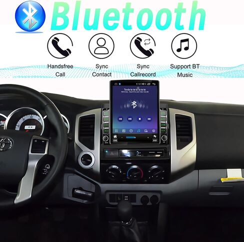 Radio Android 14 Car Stereo Radio Toyota Tacoma 2005-2015 Carplay المدمج/Android Auto 9.7 بوصة وحدة Tesla نمط IPS شاشة اللمس مع GPS Navigation DSP Bluetooth GPS ، FM WiFi +Camera Backup in Kuwait