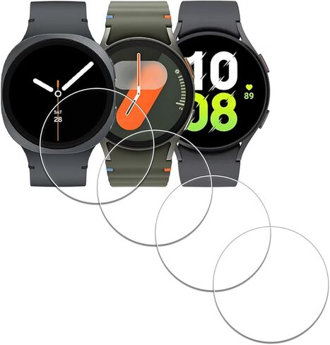 شاشة حماية لساعة سامسونج جالكسي ووتش 5 44 ملم الذكية [4 قطع]، زجاج مقوى ايدابرو مضاد للخدش وخالي من الفقاعات وسهل التركيب in Kuwait