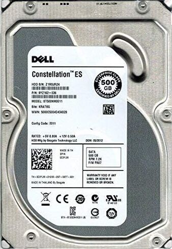 Seagate ST500NM0011 500GB P/N: 9YZ162-036 F/W: PA07 Kratsg Constellation (متجدد) in Saudi Arabia