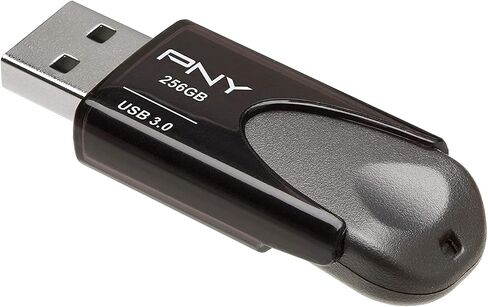 Generic PNY 256GB USB 3.0 Turbo Attaché Flash Drive for Pictures Video Storage on Computer (P-FD256TBAT4A-GE) Bundle with (1) Everything But Stromboli Lanyard in Saudi Arabia