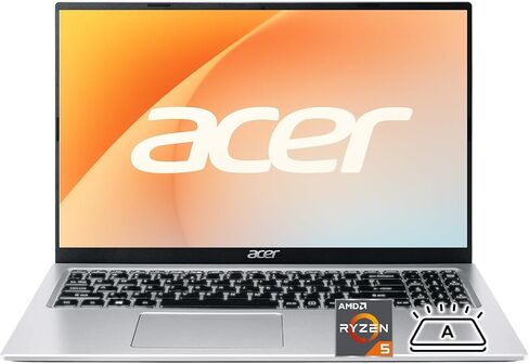 Acer Aspire 3 كمبيوتر الكمبيوتر المحمول الممتاز مع لوحة المفاتيح الخلفية - AMD Ryzen 5 7430U CPU - RAM 16GB - 256GB SSD - 15.6 "عرض FHD - Wi -Fi 6 - Copilot AI - كاميرا الويب - Windows 11 Pro in Saudi Arabia
