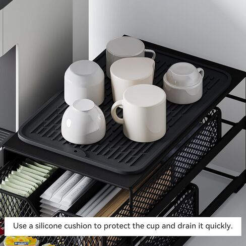صانع القهوة منظم كونترتوب ، K Cup Pod أدراج ، 60 حامل كبسولة القهوة ، التصميم المتكامل لا يتطلب أي تجميع. in Saudi Arabia