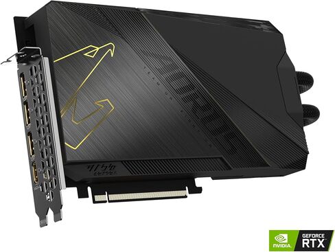 GIGABYTE AORUS GEFORCE RTX 3090TI XTREME WATERFORCE 24G GRASTS CARDS ، نظام تبريد Waterforce ، GDDR6X ، GV-N309TOORUSX W-24GD in Kuwait