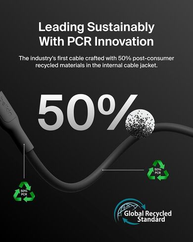 Belkin Eco مضفر USB-A إلى USB-C Cable 2-pack (3.3 قدم ، 15W)-كابل شحن سريع ومرن ، نوع الشاحن C من النوع C لسلسلة iPhone 16 و 15 ، Galaxy S25 ، Pixel 9 ، iPad Pro ، & More-White (USB 2.0) in Kuwait