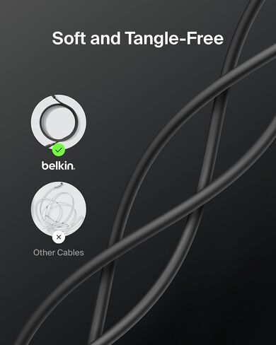 Belkin Eco مضفر USB-A إلى USB-C Cable 2-pack (3.3 قدم ، 15W)-كابل شحن سريع ومرن ، نوع الشاحن C من النوع C لسلسلة iPhone 16 و 15 ، Galaxy S25 ، Pixel 9 ، iPad Pro ، & More-White (USB 2.0) in Kuwait