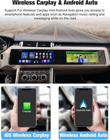 Radio for Rover Range Sport 2013-2016: 128G Car Stereo Android System Unit Bluetooth AM FM Wireless Carplay Auto ، 12.3 " in Kuwait