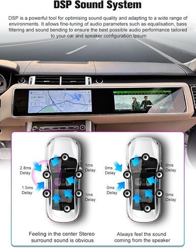 Radio for Rover Range Sport 2013-2016: 128G Car Stereo Android System Unit Bluetooth AM FM Wireless Carplay Auto ، 12.3 " in Kuwait