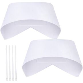 WILLBOND 5 Pcs Halloween Nurse Hat White Nurse Cap with 10 Pins Vintage Nurse Hat Costume Accessories for Halloween Cosplay Graduation Nursing Party School Supplies in Saudi Arabia