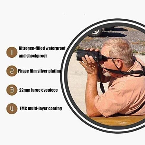 Monoculars Telescope High Power LCD Display Digital Camera Binoculars 12x32 5MP Video Photo Recorder Digital Camera Telescope for Watching Bird, Football Game with 8GB Binoculars in Saudi Arabia