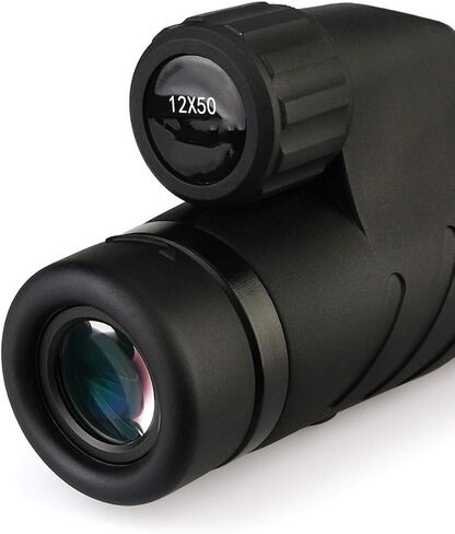 مناظير عالية الطاقة عالية ، 12x50 طاقة عالية أحادية الخلية أحادية الخلية مع PRISM طويلة الأمد وواضحة لمشاهدة الطيور المشي لمسافات طويلة in Saudi Arabia