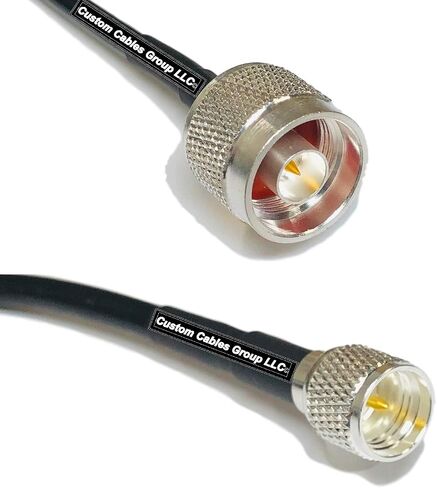 25 feet RG58 N Male to Mini UHF Male RF Pigtail Coaxial Cable in Kuwait