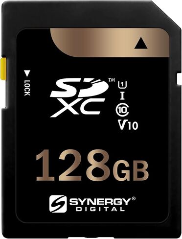 Synergy Digital 128GB Secure Digital SDXC UHS -I بطاقات الذاكرة ، متوافقة مع كاميرا Nikon D300 DSLR الرقمية - الفئة 10 ، U1 ، 100 ميجابايت/ثانية ، 300 سلسلة - حزمة 2 in Saudi Arabia