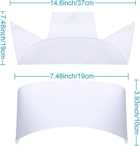 WILLBOND 5 Pcs Halloween Nurse Hat White Nurse Cap with 10 Pins Vintage Nurse Hat Costume Accessories for Halloween Cosplay Graduation Nursing Party School Supplies in Saudi Arabia