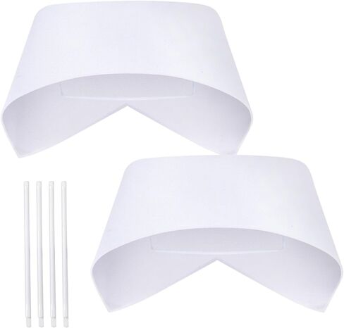 WILLBOND 5 Pcs Halloween Nurse Hat White Nurse Cap with 10 Pins Vintage Nurse Hat Costume Accessories for Halloween Cosplay Graduation Nursing Party School Supplies in Saudi Arabia