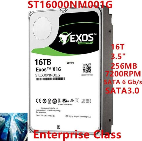 HDD لـ 16 تيرابايت 3.5 "SATA 6 GB/S 256MB 7200RPM لـ HDD الداخلية لفئة المؤسسات HDD لـ ST16000NM001G (متجدد) in Saudi Arabia