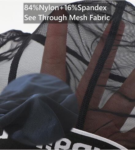 JINSHI Men's Sexy Boxer Briefs Bulge Pouch Mesh See Through Comfortable Breathable Underwear M L XL XXL 3XL in Kuwait