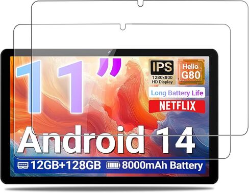 واقي الشاشة لـ Digiland R11 11inch ، الزجاج المقسّر HD ، صلابة 9 ساعات ، خدش ، مضاد للأصابع ، حارس فيلم زجاجي مقسى لـ Digiland Tab R11 [2 Pack] in Saudi Arabia