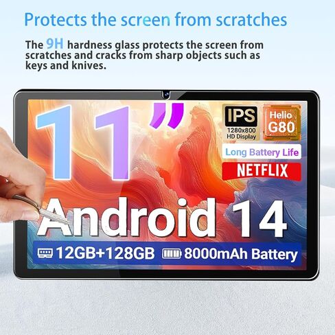 واقي الشاشة لـ Digiland R11 11inch ، الزجاج المقسّر HD ، صلابة 9 ساعات ، خدش ، مضاد للأصابع ، حارس فيلم زجاجي مقسى لـ Digiland Tab R11 [2 Pack] in Saudi Arabia