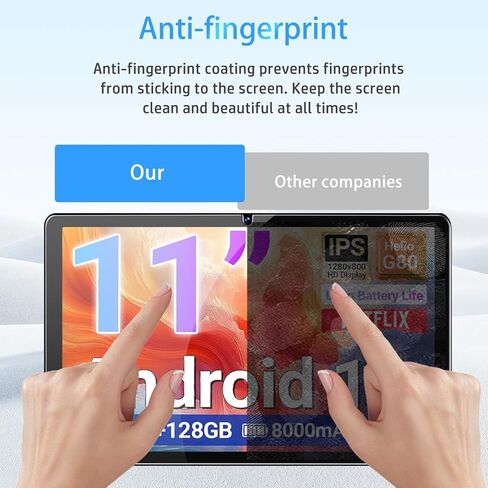 واقي الشاشة لـ Digiland R11 11inch ، الزجاج المقسّر HD ، صلابة 9 ساعات ، خدش ، مضاد للأصابع ، حارس فيلم زجاجي مقسى لـ Digiland Tab R11 [2 Pack] in Saudi Arabia
