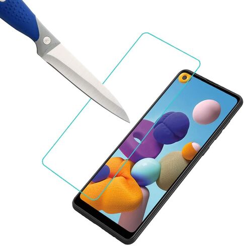 Mr.Shield [3 pack] المصمم ل Samsung Galaxy A21 [زجاج تقع] in Saudi Arabia