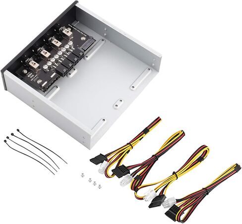 Dioche HDD Power Control Switch with Drive Switcher for Desktop PC - Hard Disk Power Controller with 4 SelfLocking Switches and 6 Outputs in Saudi Arabia