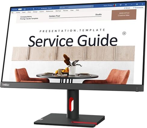 Lenovo 63Dekat3us 23.8 Inch Thinkvision S24i-30 FHD 16: 9 100Hz IPS Bundle مع 2x 6fts 6fts 4K HDMI 2.0 Cable و Deco Gear CPS الحصرية 26 شهرًا (Beach-CPS-26M250) in Kuwait