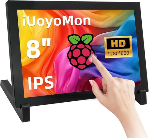8 بوصة شاشة تعمل باللمس المصغر ، 1280 × 800 شاشة صغيرة محمولة شاشة IPS LCD لأجهزة الكمبيوتر المحمول Raspberry Pi in Saudi Arabia