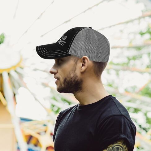 Richardson Trucker Mesh Hat in God We Trust Patriotic USA America Faith Soft Mesh Cap Cotton in Saudi Arabia