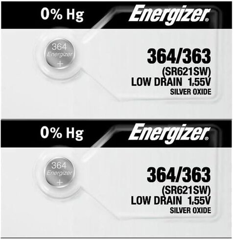 2 X Energizer 364 363 بطاريات سيلف أكسيد سيلز SR621SW SR60 in Kuwait