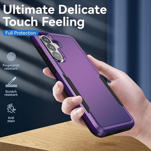 حالة Galaxy A36 5G مع واقي شاشة HD ، ومسقط من الدرجة العسكرية ، وقيمة وقائية صدمية قاسية الثقيلة ، أسود in Kuwait
