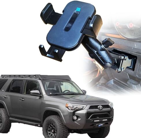 The Stubby Smash Phone Mount Kit w/Basic Phone Holder for 5th Gen 4Runners | 1" RAM Compatible Ball Mount for Dashboard Cubby | 5th Generation 4Runner Phone Holder in Saudi Arabia