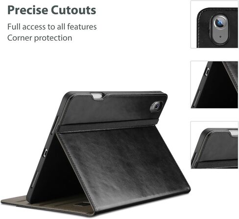 Procase Pu Leather Case لـ iPad Air 11 Inch (M3) 2025/(M2) 2024 ، IPAD AIR 5th/4th Generation 10.9 "2022 2020 Business Cover Multi -angle folio for iPad Air 11 5 4 with auto sleep/wake -black in Saudi Arabia