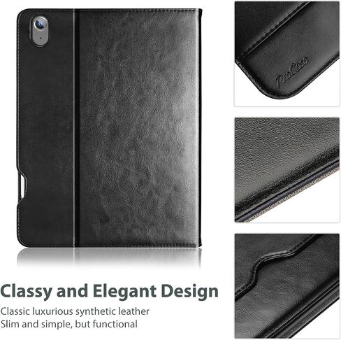 Procase Pu Leather Case لـ iPad Air 11 Inch (M3) 2025/(M2) 2024 ، IPAD AIR 5th/4th Generation 10.9 "2022 2020 Business Cover Multi -angle folio for iPad Air 11 5 4 with auto sleep/wake -black in Saudi Arabia
