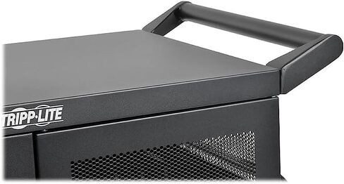 Tripp Lite Charging Station Cart Conversion Kit w/Handle, Casters & Power Cord Manager for 16-Device AC & USB Charging Stations (CSHANDLEKIT2),Black in Saudi Arabia
