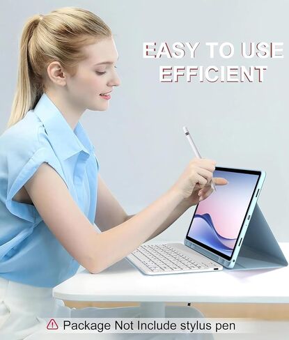 حالة مع لوحة المفاتيح لـ Samsung Galaxy Tab A9+/A9 Plus 5G 2023 (النموذج: SM-X210/X215/X216/X218) ، [دعم 3 نظام] لوحة مفاتيح لاسلكية قابلة للفصل المغناطيسية لجهاز Galaxy Tablet 11 "، الأزرق in Kuwait