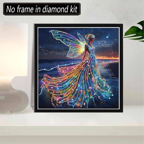5D Diamond Painting Autumn Lakeside Elk Full Drill by Number Kits, SKRYUIE DIY Rhinestone Pasted Paint with Diamond Set Arts Craft Decorations (16x20inch) in Kuwait