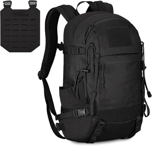 25L Tactical Backpack, Small Hiking Backpack with Expandable MOLLE Front and Laptop Sleeve, Biking Motorcycle Backpacks for Men in Saudi Arabia