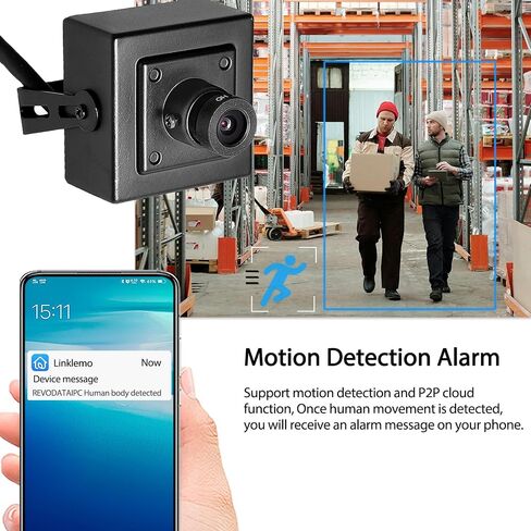 5MP Mini Security Indoor POE IP Camera Built in Microphone,Audio Camera 3.6mm Lens 80° Remote Viewing P2P CCTV Video Mini cam H.265 Motion Detection (I706-P-A-HS-S) in Kuwait