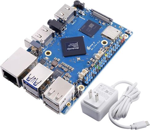 Orange Pi 5 Pro 16GB LPDDR5 8 Core 64 Bit Single Board Computer ، RK3588S 8K Decoding 2.4GHz التردد WiFi Bluetooth Open Source Board Run Orange Pi OS ، Android ، Debian ، Ubuntu in Kuwait