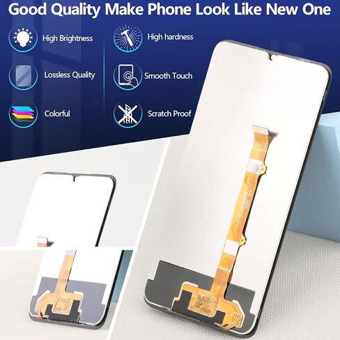 ywlrong for cricket icon 6 sl219c استبدال الشاشة للكريكيت outlast 5g sn509c عرض اللمس شاشة الرقم الاستبدال مع الأدوات （أسود） in Kuwait
