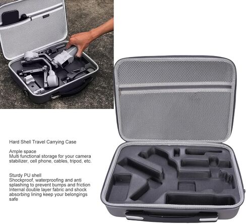 Yunir RS 4 Mini Carry Case ، Horeplicing Pore Pu Leather Storage Case Bag Counter Counter Counter for RS4 Mini Gimbal Bightweight Satistories and Accessories in Kuwait