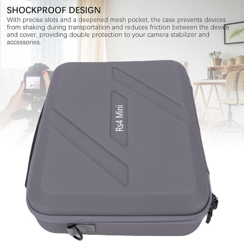 Yunir RS 4 Mini Carry Case ، Horeplicing Pore Pu Leather Storage Case Bag Counter Counter Counter for RS4 Mini Gimbal Bightweight Satistories and Accessories in Kuwait